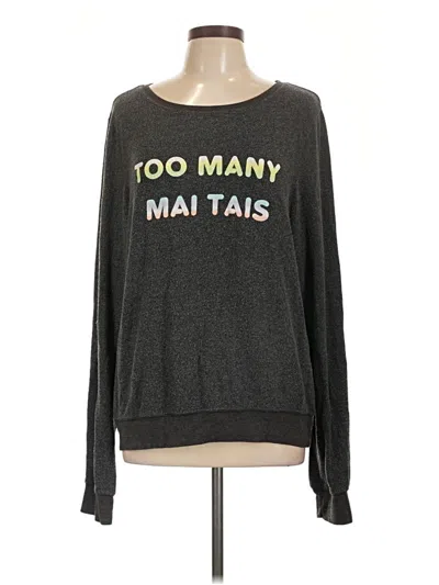 Pre-owned Wildfox Sweatshirt In Gray