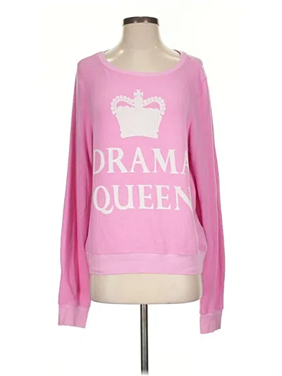 Pre-owned Wildfox Sweatshirt In Pink