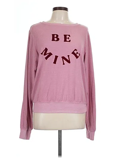 Pre-owned Wildfox Sweatshirt In Pink