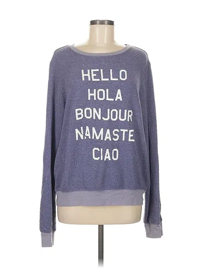 Pre-owned Wildfox Sweatshirt In Purple