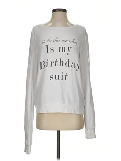 Pre-owned Wildfox Sweatshirt In Silver
