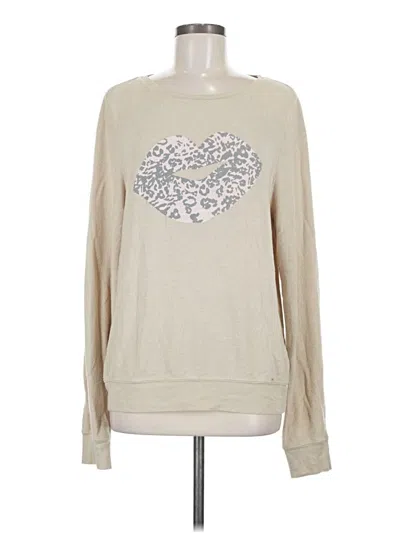 Pre-owned Wildfox Sweatshirt In Tan