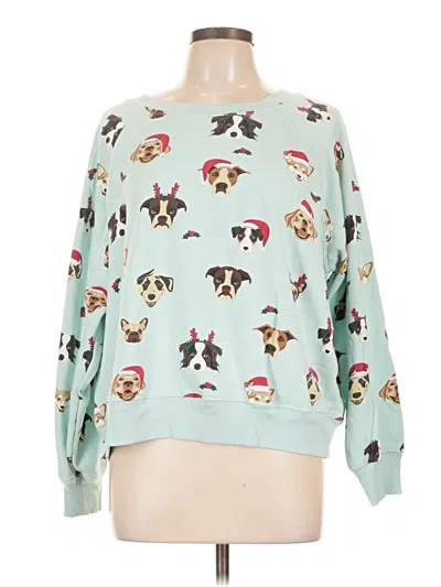 Pre-owned Wildfox Sweatshirt In Teal