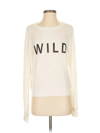 Pre-owned Wildfox Sweatshirt In White