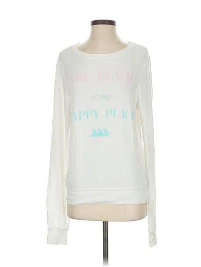 Pre-owned Wildfox Sweatshirt In White