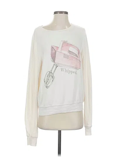 Pre-owned Wildfox Sweatshirt In White