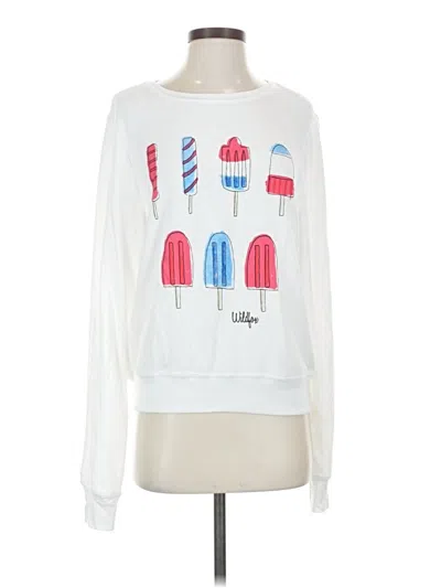 Pre-owned Wildfox Sweatshirt In White