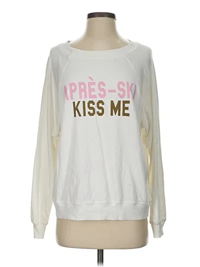 Pre-owned Wildfox Sweatshirt In White