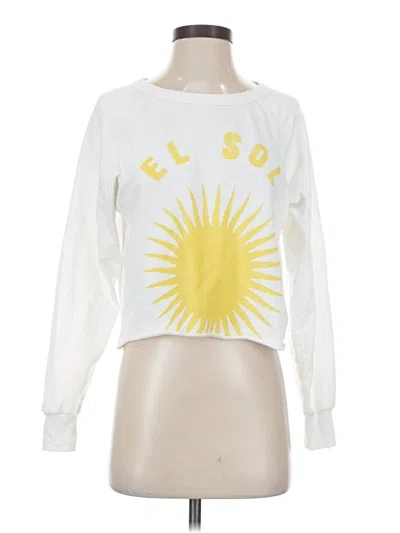 Pre-owned Wildfox Sweatshirt In White