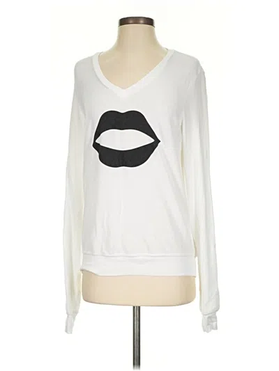 Pre-owned Wildfox Sweatshirt In White