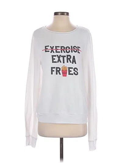Pre-owned Wildfox Sweatshirt In White