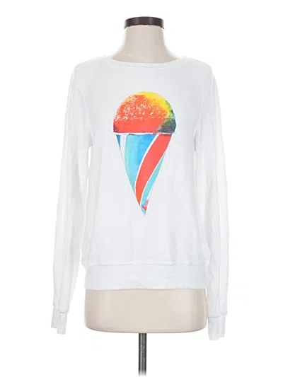 Pre-owned Wildfox Sweatshirt In White