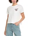 Wildfox Tailgate Crew Jamie T-shirt In White