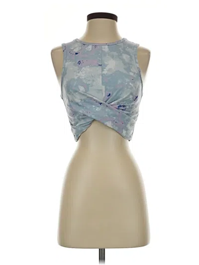 Pre-owned Wildfox Tank Top Blue Strapless Neckline Tops