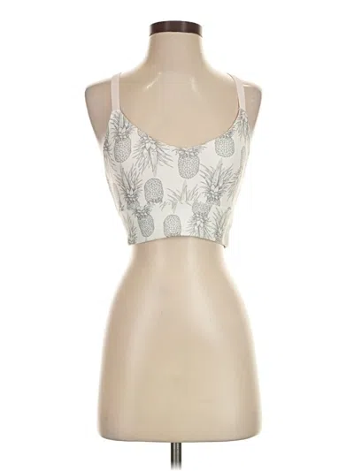 Pre-owned Wildfox Tank Top Silver Strapless Neckline Tops