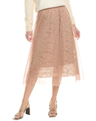 Wildfox Tulle Skirt In Brown