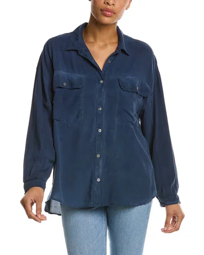 Wildfox Utility Shirt In Blue