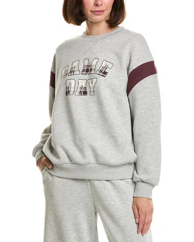 Wildfox Varsity Charlie Sweatshirt In Gray