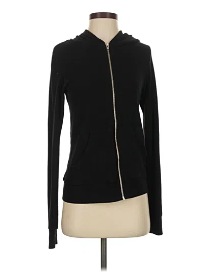 Pre-owned Wildfox Zip Up Hoodie In Black