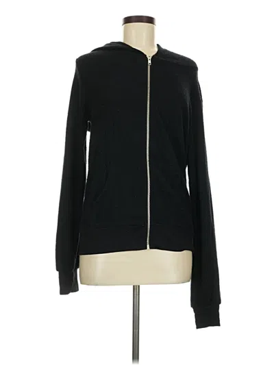 Pre-owned Wildfox Zip Up Hoodie In Black