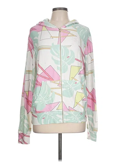 Pre-owned Wildfox Zip Up Hoodie In Pink