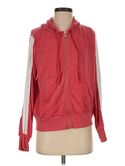 Pre-owned Wildfox Zip Up Hoodie In Red