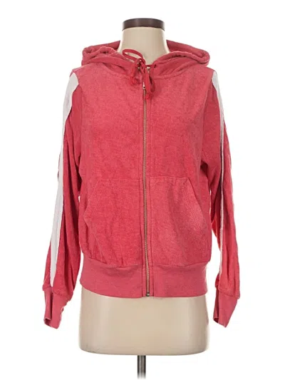 Pre-owned Wildfox Zip Up Hoodie In Red