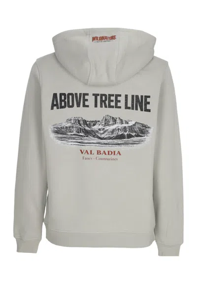 Wild-nature Men's Hoodie Wn Above Treeline Valbadia Hoodie Light Asphalt