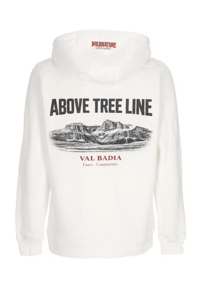 Wild-nature Men's Hoodie Wn Above Treeline Valbadia Hoodie White