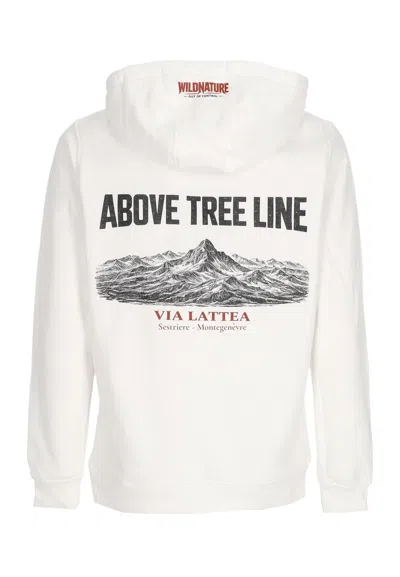 Wild-nature Men's Hoodie Wn Above Treeline Vialattea Hoodie White