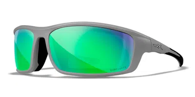 Wiley X Grid Captivate™ Ccgrd07 Men's Sunglasses Grey Size 71