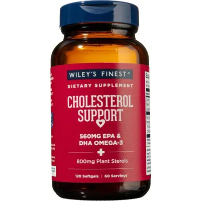 Wiley's Finest Cholesterol Support Heart Health Supplement With Omega-3 Softgels, 120 Softgels, In Multi