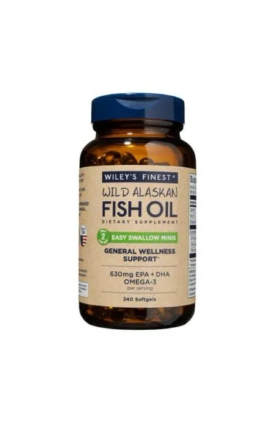 Wiley's Finest Easy Swallow Omega-3 Fish Oil Mini Softgels 240 Mini Softgels, In Multi