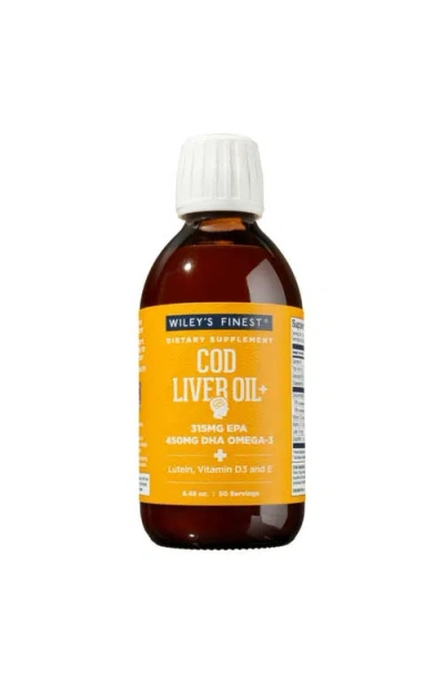 Wiley's Finest Orange Flavored Cod Liver Oil Omega-3 Supplement(50 Servings) In Multi