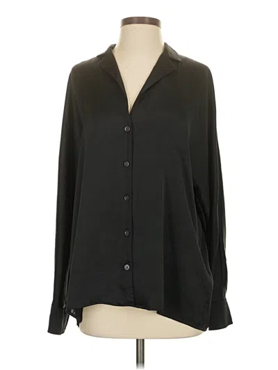 Pre-owned Wilfred 3/4 Sleeve Blouse In Black