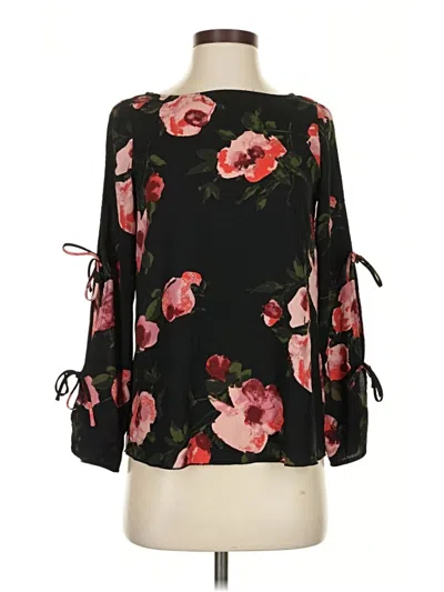 Pre-owned Wilfred 3/4 Sleeve Blouse In Black