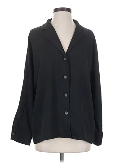 Pre-owned Wilfred 3/4 Sleeve Blouse In Black