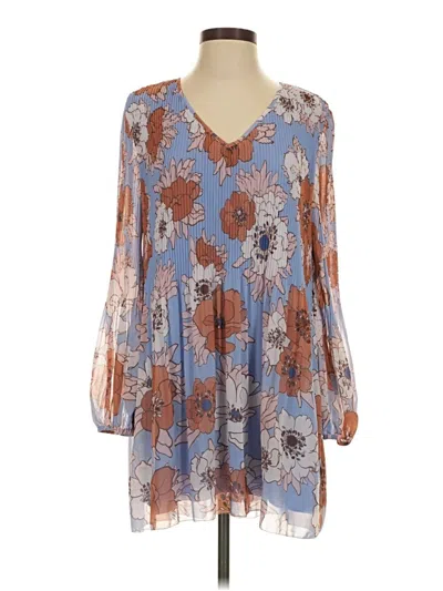 Pre-owned Wilfred 3/4 Sleeve Blouse In Blue