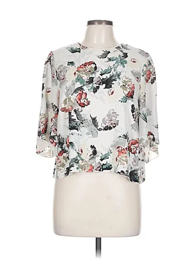 Pre-owned Wilfred 3/4 Sleeve Blouse In Gray