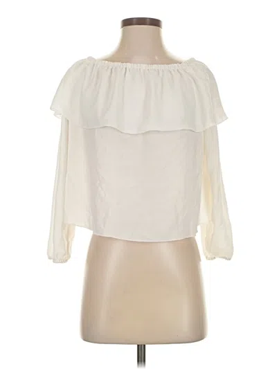Pre-owned Wilfred 3/4 Sleeve Blouse In Ivory