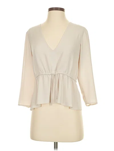 Pre-owned Wilfred 3/4 Sleeve Blouse In Ivory