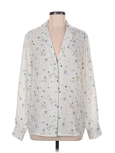 Pre-owned Wilfred 3/4 Sleeve Blouse In Ivory