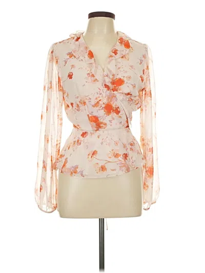 Pre-owned Wilfred 3/4 Sleeve Blouse In Orange