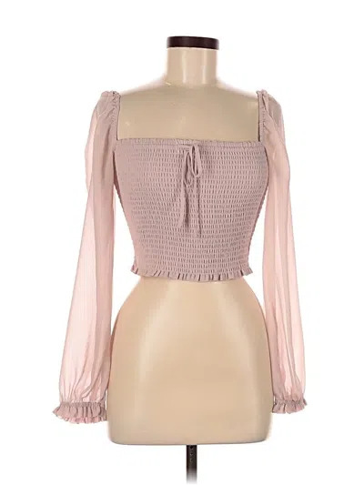 Pre-owned Wilfred 3/4 Sleeve Blouse In Pink