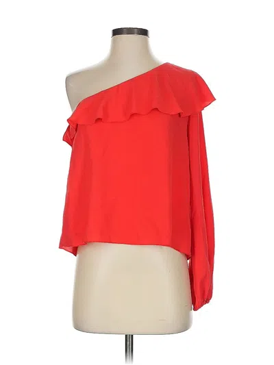 Pre-owned Wilfred 3/4 Sleeve Blouse In Red