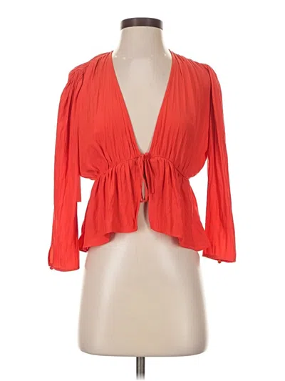 Wilfred 3/4 Sleeve Blouse In Red