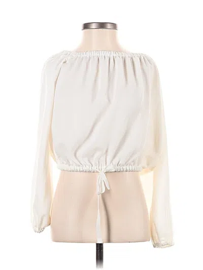Pre-owned Wilfred 3/4 Sleeve Blouse In White
