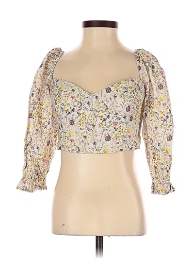 Pre-owned Wilfred 3/4 Sleeve Blouse In White