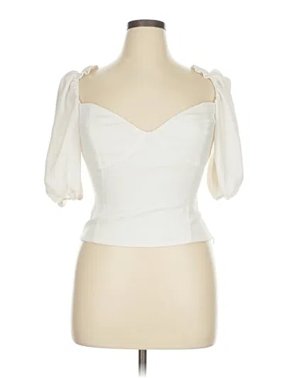 Pre-owned Wilfred 3/4 Sleeve Blouse In White