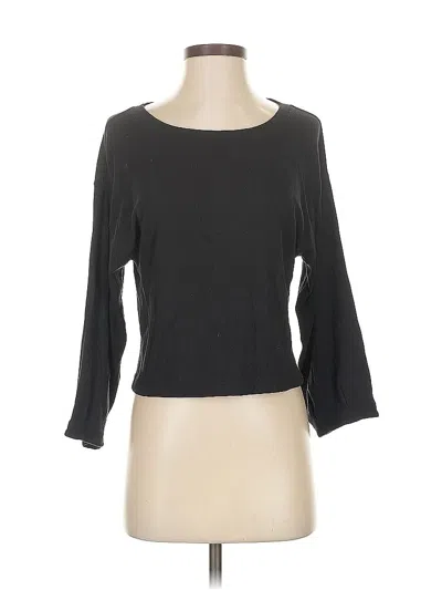 Pre-owned Wilfred 3/4 Sleeve Top Gray Boatneck Tops